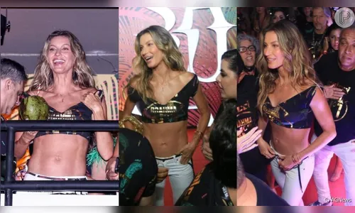 Modelo causou alvoroço no camarote