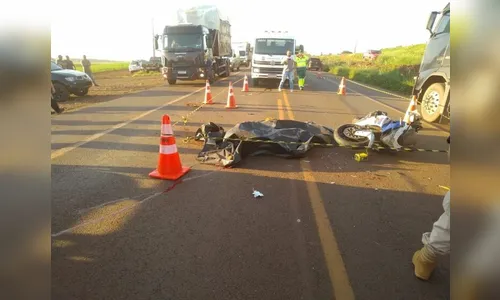 Acidente entre moto e colheitadeira deixa um morto na BR-369