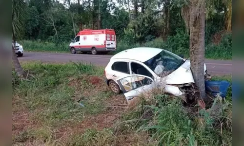 Bebê morre após grave acidente com carro da Saúde na PR-471