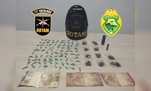 Casal é preso por tráfico de drogas no Jd. Ponta Grossa