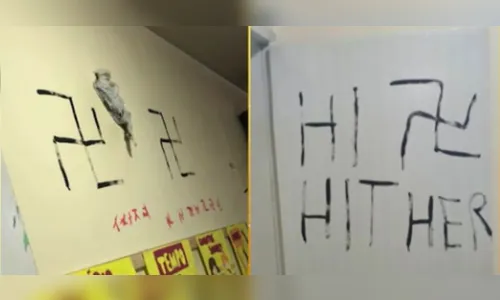 Grupo invade creche no Paraná, destrói sala e pinta símbolos nazistas