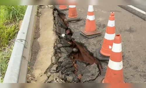 PRF: viaduto da BR-376 é interditado por risco de desabamento