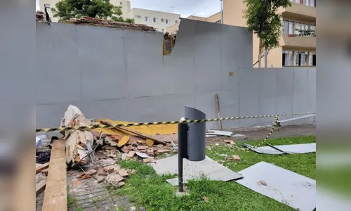 Homem morre após ser atingido por muro enquanto trabalhava em Curitiba