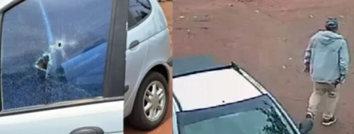 Vítima estava dentro de seu carro quando foi baleada