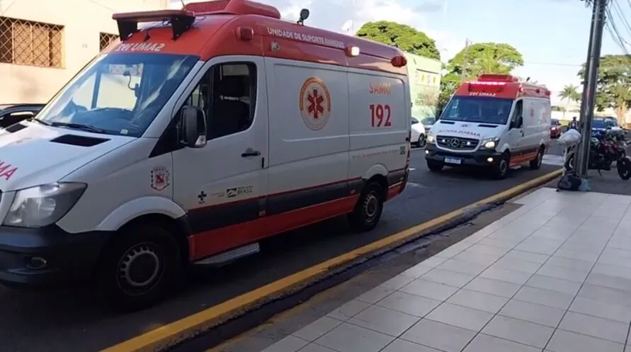 Ambulâncias do  Samu foram ao local