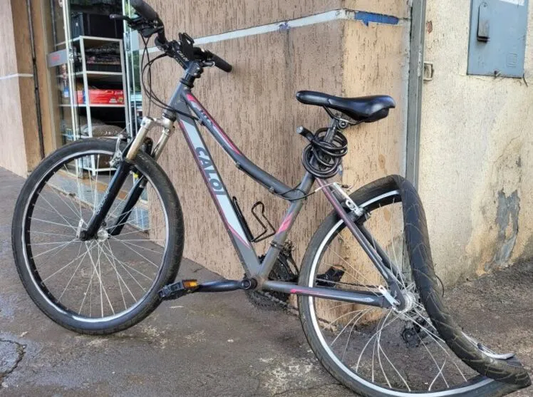 Bicicleta usada pela vítima