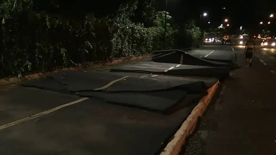 Chuva danificou pista de caminhada