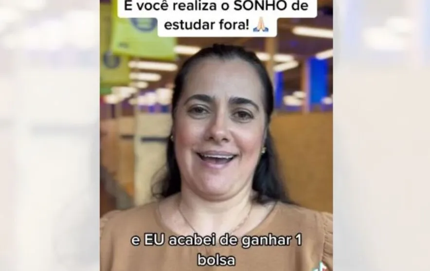 A postagem foi feita durante um evento educacional