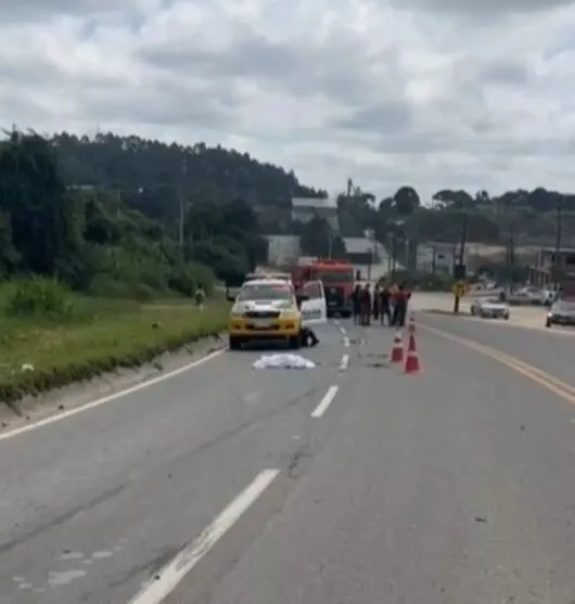 Acidente aconteceu na manhã deste sábado (25) em Rio Branco do Sul