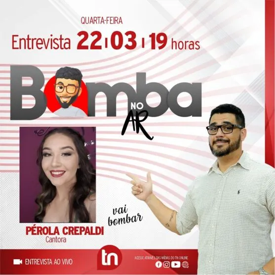 Bomba no Ar entrevista Pérola Crepaldi