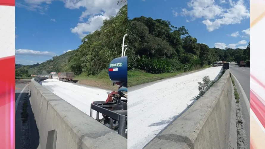 Calcário está sendo usado na limpeza