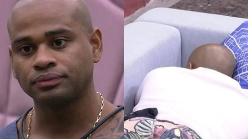 Cezar Black dorme na área externa do BBB23