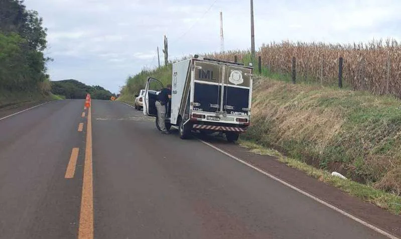 IML foi ao local após o acidente fatal