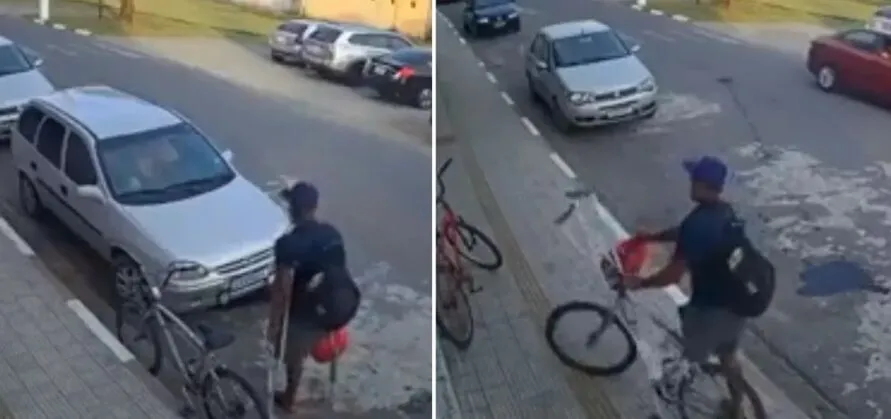 Ladrão sem perna furtou bicicleta em São Paulo