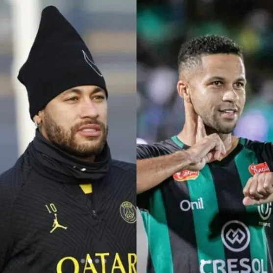 Neymar parabenizou o meia Serginho do Maringá Futebol