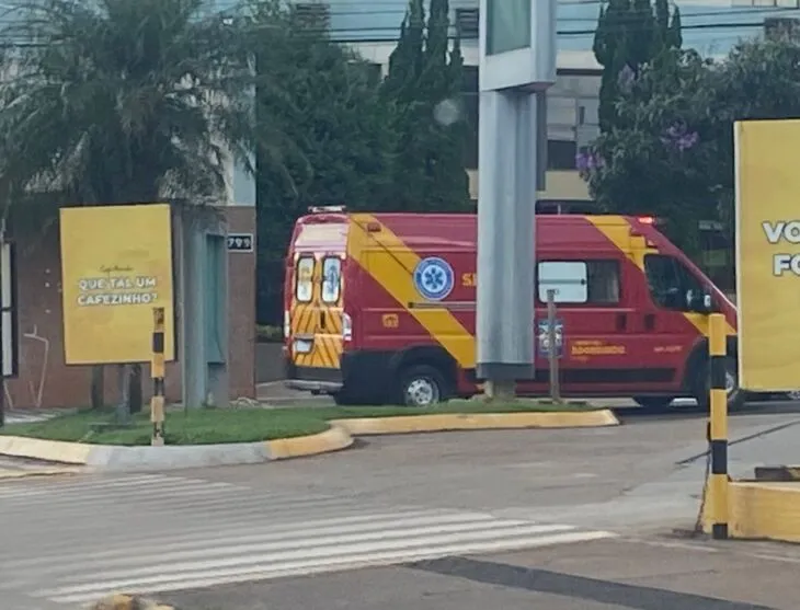 Siate dos bombeiros foi ao local para socorrer a vítima