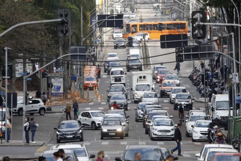 Trânsito das ruas de Curitiba