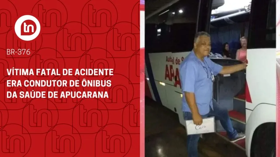 Vítima fatal de acidente era condutor de ônibus da Saúde de Apucarana