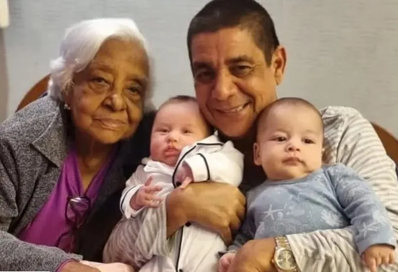 Zeca Pagodinho com a mãe, Dona Neia