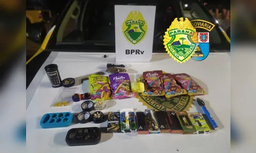 Jovem de Apucarana que levaria drogas para São Paulo é preso; veja