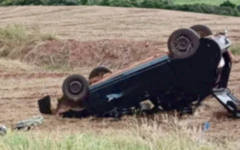 Acidente aconteceu na estrada rural do distrito do Alto Lajeado, por volta das 15h15