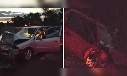 Batida entre carros deixa uma pessoa morta e duas feridas na PR-466