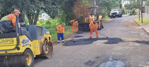 Algumas ruas já receberam os procedimentos