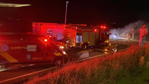 Bombeiros atendem a ocorrência