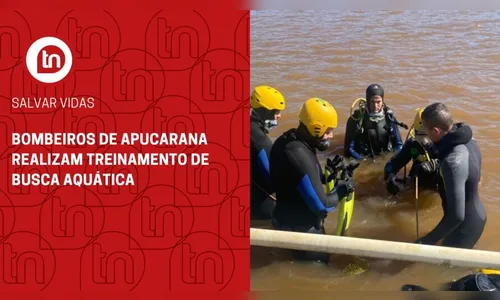 Bombeiros de Apucarana realizam treinamento de busca aquática