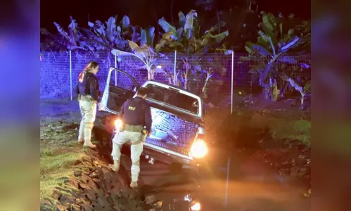 PRF apreende quase uma tonelada de maconha e recupera Amarok, no PR