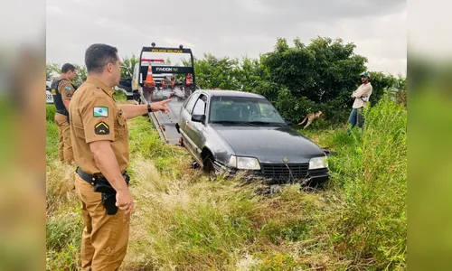 Mais um veículo é recuperado pela Polícia Militar em Apucarana