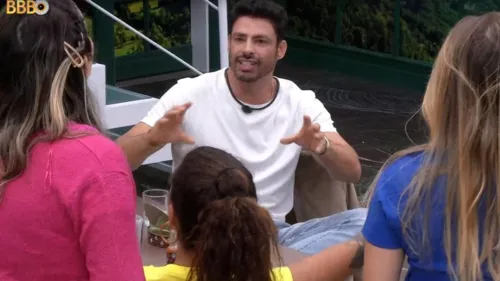 Cauã Reymond visitou os brothers no BBB23