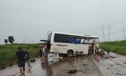 Acidente envolvendo micro-ônibus e caminhão deixa 12 mortos
