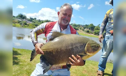 Quebrando recordes: pescador pega tambaqui de 30 Kg em lago do Paraná