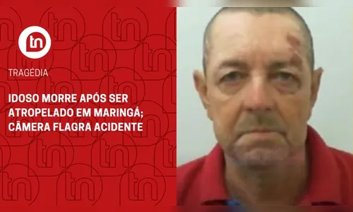 Idoso morre após ser atropelado em Maringá; câmera flagra acidente