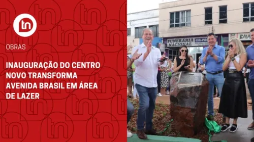 Inauguração do Centro Novo transforma Avenida Brasil em área de lazer