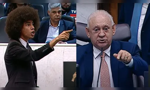 Briga entre presidente da Alep e deputado do PT suspende sessão; vídeo