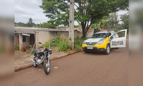 Moto furtada em ação rápida é recuperada pela PM de Apucarana