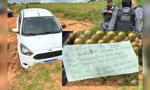 Motorista é encontrado morto dentro de carro com bilhete; leia