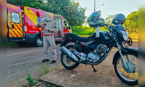 De novo: cachorro causa queda de motociclista em Apucarana
