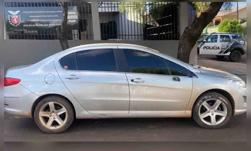 Peugeot furtado em São  Pedro do Ivaí é recuperado pela PM