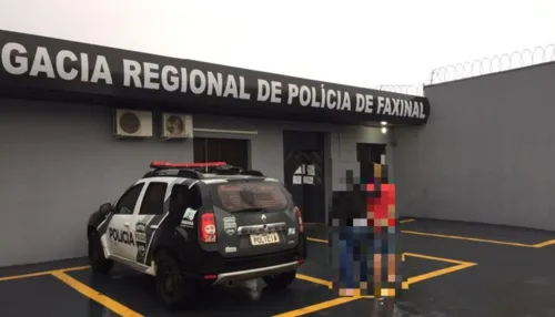 O criminoso foi levado para a Cadeia Pública de Faxinal