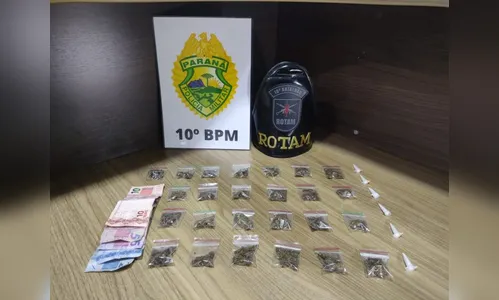Homem é preso pela Rotam com maconha e cocaína, em Apucarana