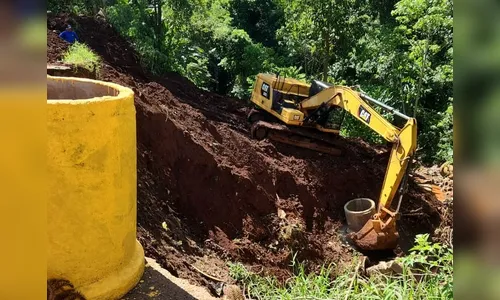 Empreiteira inicia reconstrução de galeria danificada pela chuva