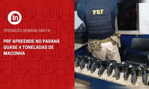 PRF apreende no Paraná quase 4 toneladas de maconha