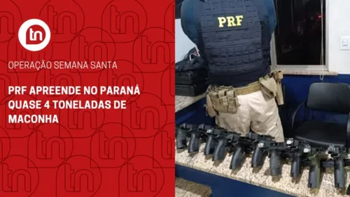 PRF apreende no Paraná quase 4 toneladas de maconha