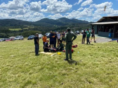 Queda no Morro do Cal, em Campo Largo