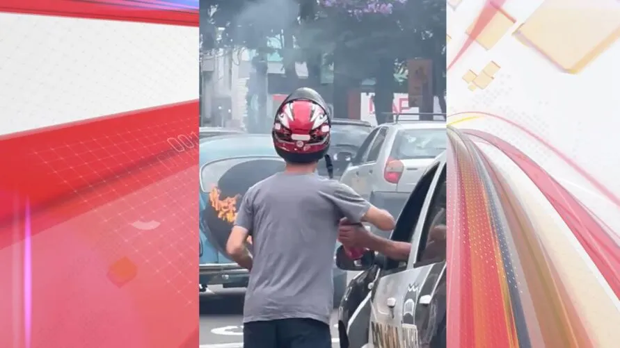 A ocorrência chamou a atenção no centro