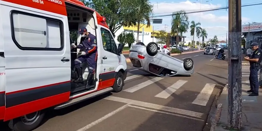 Acidente aconteceu na tarde de sábado