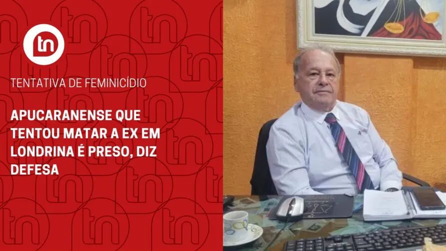 Apucaranense que tentou matar a ex em Londrina é preso, diz defesa